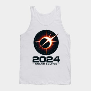 Cosmic Shadow: 2024 Solar Eclipse Spectacle Tank Top